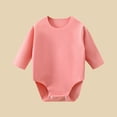 thumbnail image 2 of Kaemgyyd 0-24 Months Unisex Baby Bodysuits Fall Newborn Outfit Long Sleeve Crew Neck Romper Undershirt Soft Cozy Sleeper Bodysuit, 2 of 3