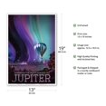 thumbnail image 2 of Experience the Mighty Auroras of Jupiter - NASA Exoplanet Travel Poster - Master Art Print (Unframed) 13in x 19in, 2 of 4