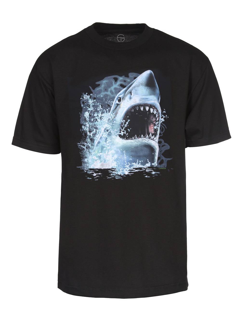 Jaws Great White Shark Attack Kids T Shirt Hole Bite Circle Boy Girl Toddler Top 