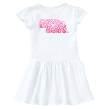 

Inktastic Nebraska Silhouette Mandala Gift Baby Girl Dress