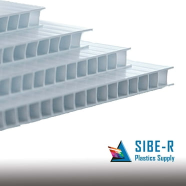 Sibe-R Plastic Supply℠ ONE- White Corrugated Plastic 4mm 18" x 24" ^