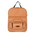 thumbnail image 2 of Organizador de asiento trasero de coche con soporte plegable para tableta Organizador de almacenamiento para coche Marrón, 2 of 9