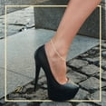 thumbnail image 6 of BEBERLINI Women Mariner Chain Anklet 14K Gold Filled Ankle Bracelet 10" Foot Jewelry 2.7mm, 6 of 7