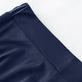 thumbnail image 2 of Lu's Chic Women's High Waisted Skirt Pleated Fitted Elastic Waist Casual Summer Winter Cotton Long Elegant Dark Blue 0-2, 2 of 4