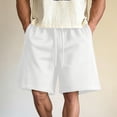 thumbnail image 2 of XuJwPNcy Mens Athletic Shorts Lightweight Cotton Drawstring Baggy Sweat Shorts Gym Workout Bermuda Shorts Summer Clothes, 2 of 7