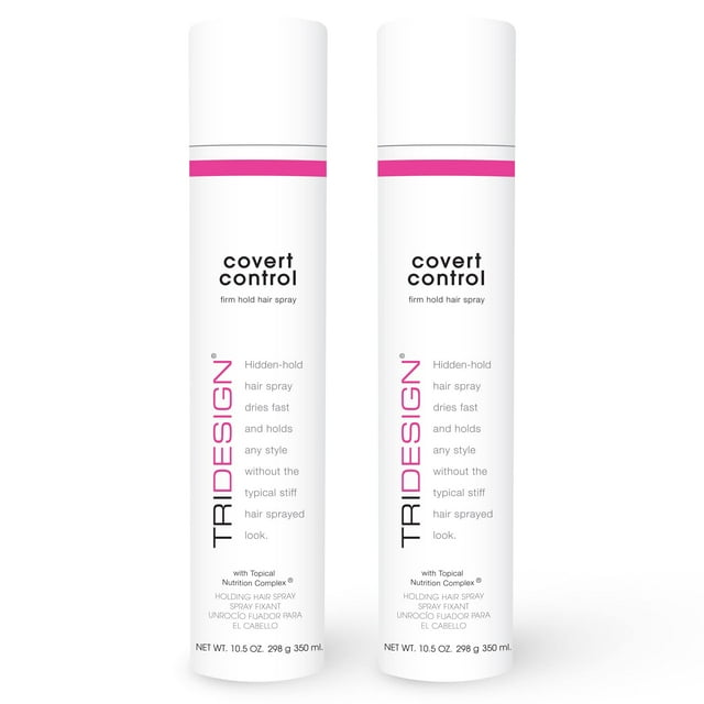 Laca para el cabello TRIDESIGN Covert Control de secado rápido, 310 ml, paquete de 2