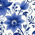 thumbnail image 6 of HAOXIT Blue and White Porcelain Print Round Tablecloth Elastic Fitted Table Cover Washable Elastic Edge Tablecloths for Kitchen Dining Party Fitted Table 54-58, 6 of 8