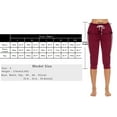 thumbnail image 5 of Uniexcosm Womens Capri Sweatpants for Yoga Workout Running Cropped Lounge Jogger Pants with Pockets, 5 of 7