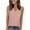 Pink, variant on VBTAPA V Neck Tank Tops for Women Sleeveless T Shirt Solid Casual Summer Tanks Wide Straps Camisole Undershirts Wine S