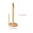 thumbnail image 2 of POINTERTECK Paper Towel Holder Roll Dispenser Stand Countertop Kitchen Vertical Rack Tissue Standing Rustic Toilet Wooden Free, 2 of 6