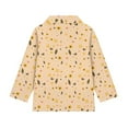 thumbnail image 4 of Psesaysky Girls Long Sleeve Shirts Cute Capybara Floral Print Soft Fleece Jacket Fall Half Zip Pullover Kids Sweatshirts Athletic Thermal Coat for Golf Yoga 8-9 Years, 4 of 6