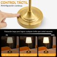 thumbnail image 3 of Lampara de Mesa LED Inalámbrica, Lámparas de Escritorio Tactil Recargable, 5200 mAh Portátil Mesa de Noche con Pantalla de Tela, Brillo Ajustable Decorativa para Dormitorio, Comedor, Patio, 3 of 8