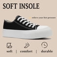 thumbnail image 5 of Women’s Men’s Platform Sneakers&nbsp;Low Top Canvas Shoes Unisex Adults Lace Up Casual Shoes Breathable Platform Walking Sneakers, 5 of 5
