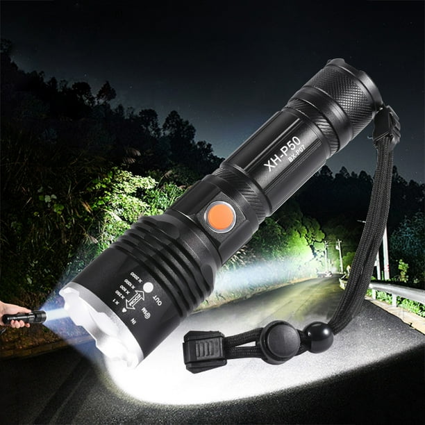 ERAMONG Rechargeable LED Flashlight, 20000 Lumens XHP70.2 Super Bright Flashlight, High Powered