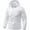 White, variant on Big & Tall Men's Packable Lightweight Nylon Windbreaker Sun Protection Tropical Leaf Full Zip Hooded Jacket with Zip Pockets for Travel Hiking Fishing