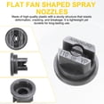 thumbnail image 2 of Uxcell 4-Pack 110 Degree Flat Fan Shaped Spray Nozzles, Plastic 0.6mm Pore Sprayer Nozzle Tips with Spray Wand [Gray], 2 of 7