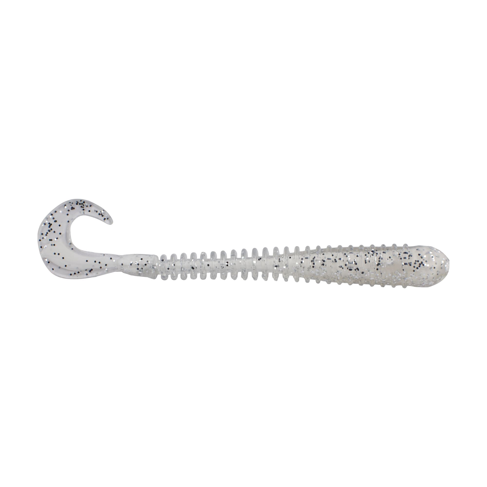 Berkley PowerBait® Rib Worm, 4 in, Worms, White Ice (10 Count)