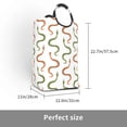 thumbnail image 2 of Disketp Hand Drawn Snake Square Laundry Bag Large Collapsible Dirty Clothes Bags With Handles Waterproof Essentials Storage For College Dorm, Family, 2 of 5