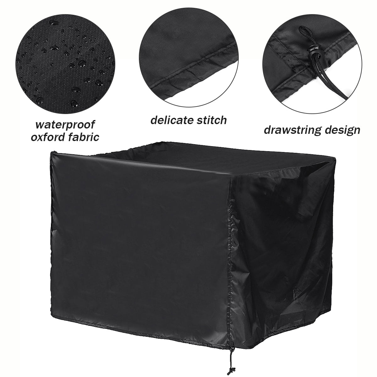 Venrey Fire Pit Cover Square 32"x 32"x 24", 600D Heavy