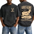 thumbnail image 2 of Christian Graphic T Shirts for Men Vintage Acid Wash Tshirt Oversized Short Sleeve Faith Shirts Casual Streetwear Summer Tops, 2 of 6
