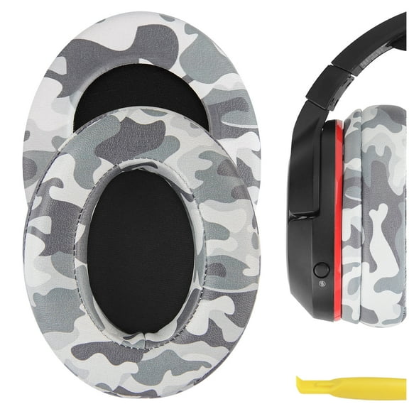 Geekria QuickFit Extra Thick Replacement Ear Pads Compatible with Turtle Beach Stealth 400 500X 700X 420X Ear Force XO SEVEN XP500 PX5 PX4 X42 Headphones, Ear Cushions (Camo)