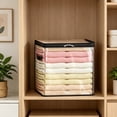 thumbnail image 6 of Large Clear Thick Plastic Storage Box with Hinged Lid, Heavy-Duty Durable High Capacity Organizer, Perfect for Home, Camping, Travel, Attic and Moving (1 PCS),21.65X13.778X12.4 Inch, 6 of 8