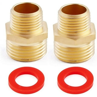 Litorange Lead-Free 2 PCS Brass Angle Stop Add-A-Tee Valve 3/8 Compression  Inlet by 3/8 OD Compression Outlet by 1/4 Inch OD Compression Outlet