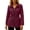 Burgundy, variant on TEAJOPSUU Women's Zip Up Jackets with Flap Pockets Waterproof Collared Drawstring Waist Long Sleeve Jackets Outdoor Casual Hiking Daily Coats Blue