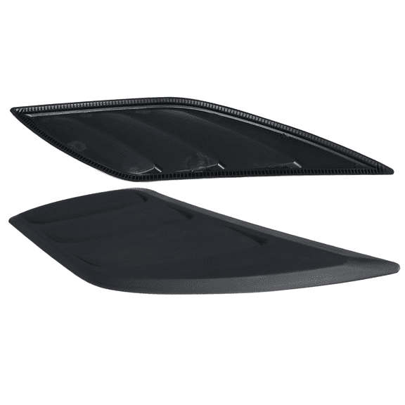 Ikon Motorsports Compatible with 16-20 Honda Civic V3 Style Air Flow Vent Hood Vent Scoop Black ABS