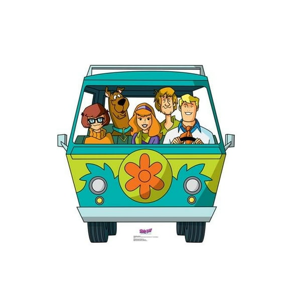 GiftsGoneWild Scooby-Doo Mystery Machine Cardboard Standup, Multicolor