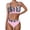 X3 Red, variant on Bikini Set for Women 2 Piece High Waisted Slim Fit Swimsuits for Women Scoop Neck Women's Bathing Suit 2026