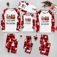 thumbnail image 2 of Jenny Gnome Christmas Pajamas Set Matching Family Red Plaid Saying “I’ll Be Gnome For Christmas”, Plus Size Holiday PJs With Dog, 2 of 7