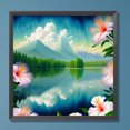thumbnail image 2 of 5D bricolaje taladro redondo completo diamante pintura paisaje Kit hogar decoración arte artesanía JShteea El nuevo, 2 of 9