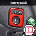 thumbnail image 4 of TINKI Rearview Mirror Adjustment Switch Frame Trim for Honda Pilot 2016-2022/ Ridgeline 2017-2023/ Passport 2019-2023 Interior Decorative Protector Accessories ABS Material, 4 of 11