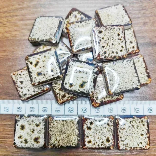 100g/3.5oz Porcelain Mosaic Tiles 5mm/0.2in Thickness Irregular Size Polygon/Ovoid/Round/Square Ceramic Tile DIY Mosaic Tile
