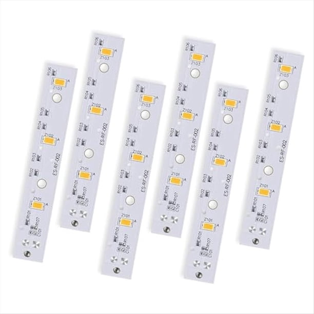 WR55X26671 - Placa de Luz LED para Refrigeradores, Repuesto para Placa de Luz de Congelador PS11767930 AP6035586 4468532 EAP11767930 (6 Unidades)