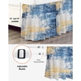 thumbnail image 3 of Abstract Mottled Texture Bed Skirt King Size 18" Drop Yellow Blue Painting Ruffled Wrap Around Bed Skirts Adjustable Elastic Bedskirt Dust Ruffle for King Size Bed, 3 of 7