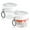 White, variant on 2Pcs Overnight Oats Containers with Lids Spoon 20 oz, Portable Plastic Yogurt Jars, Breakfast on the Go Cups for Adults, Meal Prep Oatmeal Jars for Milk Cereal Fruit Snack, Pink