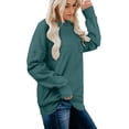 thumbnail image 3 of Sweat-shirts Décontractés à Manches Longues et Col Rond pour Femmes, 3 of 5