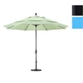 thumbnail image 1 of 11' Fibre de Verre Marché Umbrella Col Inclinaison DV Mat Noir/pacifica/capri, 1 of 2