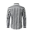 thumbnail image 5 of Men's Shirts Long Sleeve Button Down Striped Casual Linen Dress Shirts, 5 of 7