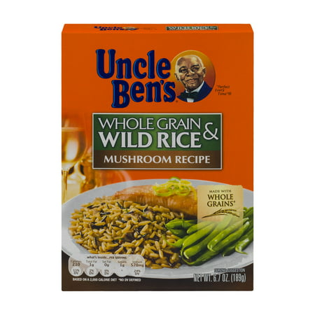 Uncle Ben's Whole Grain & Wild Rice Mushroom Recipe, 6.7 OZ - Walmart.com