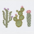 thumbnail image 2 of Authentic Hotel and Spa  Turkish Cotton Cactus Embroidered White 2-piece Towel Hand Set, 2 of 2