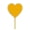 Yellow, variant on Darling Souvenir, Heart Cupcake Toppers, Wedding - Birthday Party Dessert Decorations - Pack Of 20