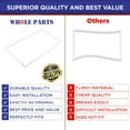 thumbnail image 7 of Whole Parts Freezer Door Gasket Seal (Magnetic Strip Inside, White) Part# 216481001 - Replacement & Compatible with Some Kenmore, Frigidaire, Tappan, Crosley, Kelvinator and Gibson Refrigerators, 7 of 7