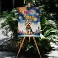 thumbnail image 4 of Happy New Year with Yorkshire Terrier Fireworks Holiday Xmas Winter 2025 Vertical Matte Canvas Poster Yorkie Dog Lover Gifts Wall Art Home Decor - 00025, 4 of 5