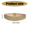 thumbnail image 5 of Sequins Wide Waist Belt Fashionable Women Waistband Elastic Waist Dress Belt, 5 of 15