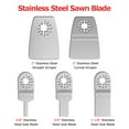 thumbnail image 3 of 100pcs Oscillating Saw Blades High Carbon Steel Multitool Blades Quick Release Oscillating Saw Blades Fast Cut Down Swing Blades Kit for Wood Plastic Metal, 3 of 11