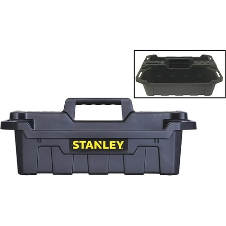 

Stanley STST41001 19.34 X 13 X 7.6 Black Portable Storage Tote Tray10