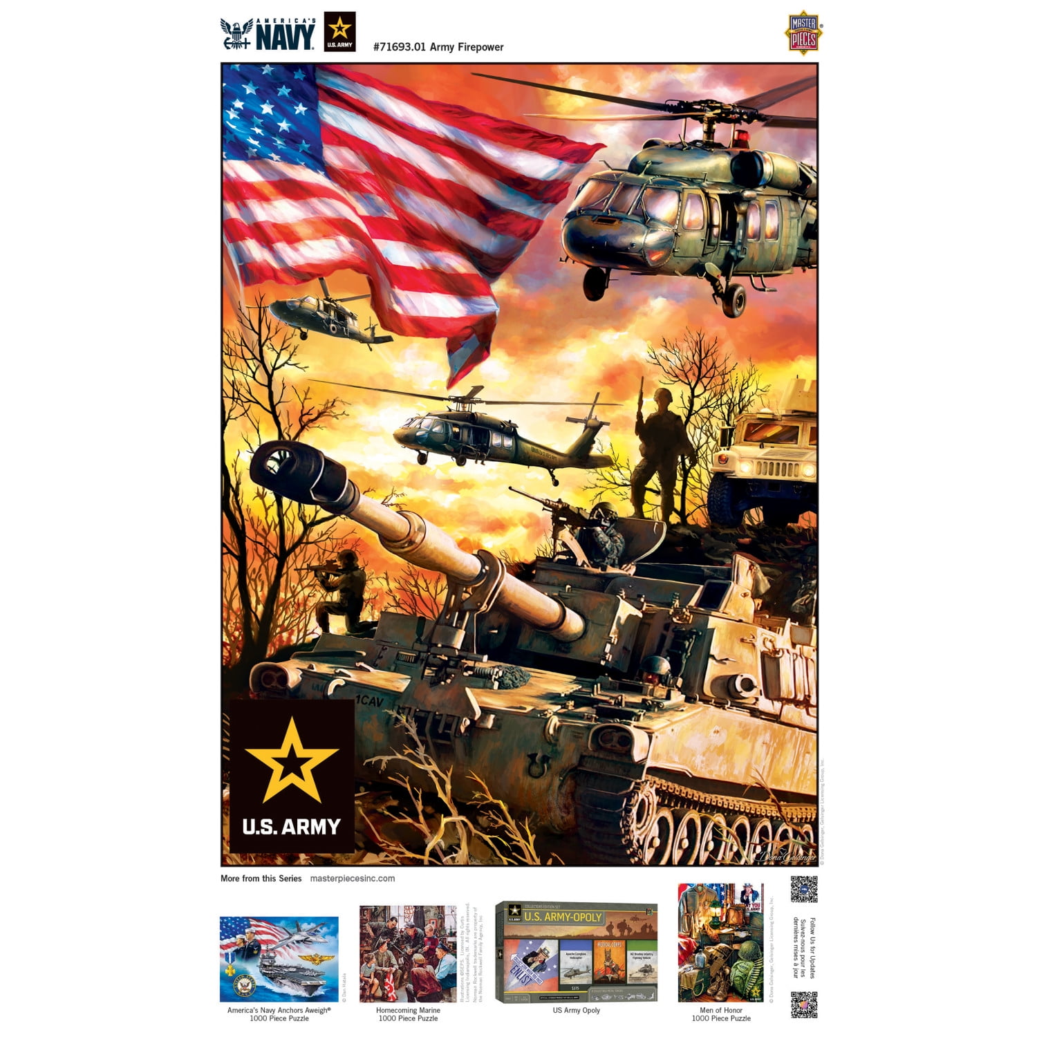 MasterPieces 1000 Piece Jigsaw Puzzle - Army Firepower
